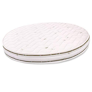 miasuite i sogni italiani Materasso Rotondo Diametro 210 CM Alto 20 CM Poliuretano ESPANSO WATERFOAM Ortopedico Anallergico