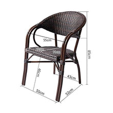 HLZY Tavolo in Vimini in Rattan mobili in Patio e Set Sedia, Arredamento per Esterni Ratan Patio Mobili Set di Vetro Tavolino Conversazione Tavolino Tavolino Conversazione Patio all'aperto