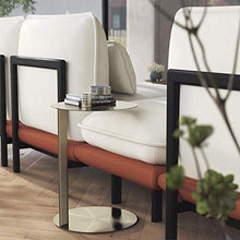 Jcnfa-Tavoli Tavolo Finale C, tavolino in Metallo in Acciaio Inox Spazzolato (Color : Gold, Size : 13.77 * 13.77 * 18.89in)