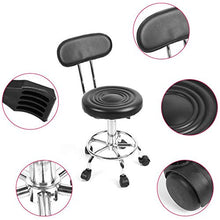 hongyan Sgabello Girevole Comodo Sedile in Pelle Schienale Alto PU Bar Sgabelli Domestica Ascensore Bar Chair Bar Bar poggiapiedi Regolabile in Altezza Cucina Colazione Sgabello G (Colore : Nero)