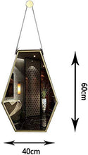 JKCKHA Bagno Specchio Appeso, personalità Ferro battuto Specchio - Bathroom Vanity Specchio - Specchio Bagno - Specchio Quadrato - Bagno Europea Specchio