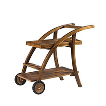 Carrello per Bevande in Legno Massello - Carrello Portaoggetti per Esterno Pieghevole in Teak Resistente Agli Agenti Atmosferici - Perfetto per Feste in Giardino, Divertimento Degli Ospiti e Altro