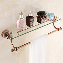 SWNN Bathroom Shelves Toilette in Vetro Bagno Multistrato con Portasciugamani Accessori Bagno Hardware Bagno Mensola Bagno