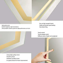 Mirror Esagonale Parete LED Definizione Specchio del Bagno Specchio, Interruttore Intelligente di Tocco, antiappannanti Specchio ZDDAB