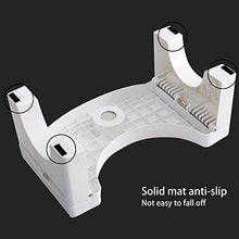 Sgabello per WC, antiscivolo, pieghevole, sgabello ausiliario, 40 x 25 x 17,5 cm