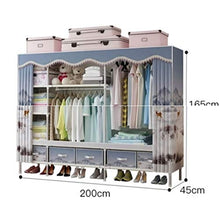JJZXT Dresser for Cabina Armadio Armadio for Camera da Letto Mobili for Bambini Governo di immagazzinaggio Guardaroba di Spazio Guardaroba