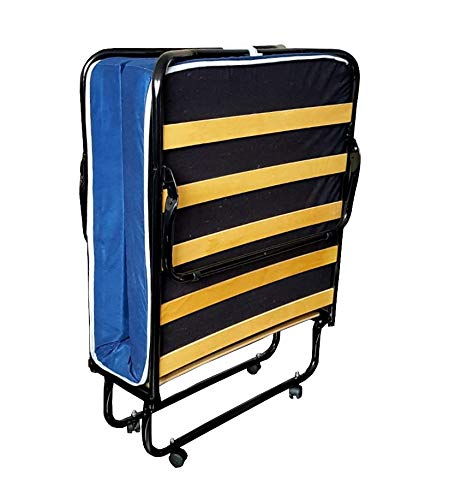 Totò Piccinni BRANDINA Pieghevole, Materasso Singolo Spesso 10cm, Comoda E Robusta (Apertura Manuale)