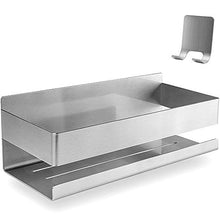 22x7.5cm Mensola Doccia Angolare in Acciaio Inox 304 Scaffale da Bagno Cucina Porta Oggetti Montaggio A Parete Spessa Triangolare Argento
