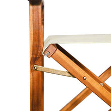vidaXL Legno Massello di Acacia Sedia da Regista Pieghevole Seggiola Cucina