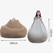 HYYQG Sacchetto di Fagioli Pigro Divano - Sedia da Pavimento Regolabile,Soggiorno Lazy Couch High Back Lounge Chair Outdoor Garden Cushion Portable Stadium Seat, Gray