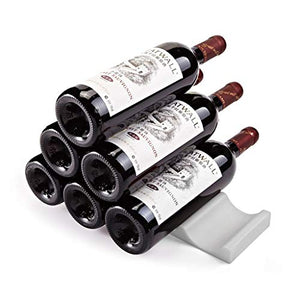 NYKK Portabottiglie autoportanti Vetrinetta for Vino Rosso Vetrinetta for la casa Piccola Bottiglia for Vino Portabottiglie di Vino (Color : Gray-A)