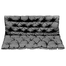 vidaXL - Cuscino per dondolo Hollywood, 120 cm, colore: Nero/Grigio