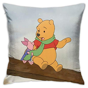 nxnx Pooh Bea - Federa decorativa per cuscino, 45,5 x 45,5 cm, per divano e divano