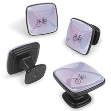 Rosa della bicicletta 4 PCS Pomelli per Porta, Pomolo per Mobile, Pomelli per Mobili con Viti, Maniglia per Armadietto, Pomelli per Porta, Pomelli per Cassetti per Porta, Armadio, Cassetto e Credenza