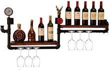 shh Portabottiglie da Parete Semplici e Creativi, Bottiglia Di Vetro Champagne, Bottiglie Di Vetro, Contenitore a Doppia Parete per Portabottiglie 120X20X50Cm