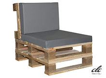 clc Divanetto 1 Posto in Pallet EPAL da Esterno e Giardino -Made in Italy- Legno Verniciato 60x80x74
