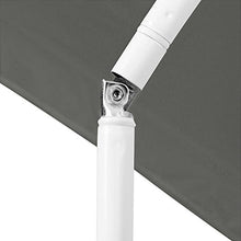 FineHome Ombrellone da spiaggia in poliestere antracite con protezione dai raggi UV, diametro 2 m