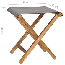 Tidyard Sedie Pieghevoli 2 pz in Legno di Teak e Tessuto Grigio Scuro