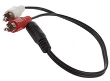 SaySure - 3.5mm 1/8 Stereo Male Mini Jack to 2 Male RCA Adapter