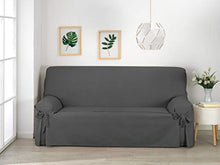 Martina Home - Copridivano con Fiocchi 3 posti Grigio