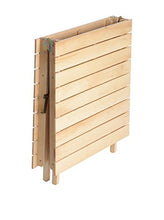 Valdomo Super King Tavolo Pieghevole, Faggio, Naturale, 77x70x12 cm