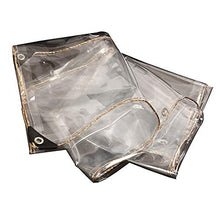 SHIJINHAO Telo Impermeabile Esterno Telo Trasparente Resistente ， Occhielli Rinforzati Spessore 0,3 Mm, 400 G/M² Telo in PVC Impermeabile Telo Trasparente Telo di Copertura di qualità Premium per Ca