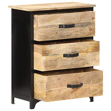 FAMIROSA Cassettiera 60x30x75 cm in Legno Massello di Mango