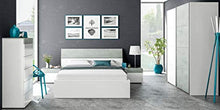 Habitdesign Winter B10 Cassettiera, Melamina, Bianco, 61 x 40 x 118 cm