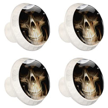 Maniglie per cassetti Manopole per cassetti Manopole rotonde Confezione da 4 per armadietto, cassetti, cassettiere, cassettiere ecc - Caps Skull