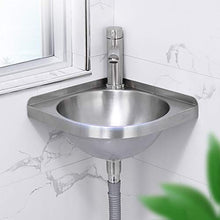 JPOYT-O Lavabo Hanging Bacino, in Acciaio Inox Rotonda Kitchen Sink Bowl