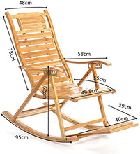 Reclinabili Bamboo Sedia a Dondolo Bambino Sedia Pieghevole per Adulti Casa Poltrona Sedia Cool Sedie Fretta Sedia anziana Pranzo Pranzo Pranzo Sedia
