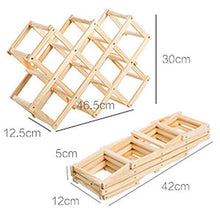 HYY-YY Famiglia European Wine Rack Pieghevole Supporto di legno del controsoffitto armadietto del vino bagagli stand cantina-Free Standing - perfetto for la barra, Cantina, Scantinato, Gabinetto, disp