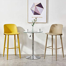 GAXQFEI Chaise Modern Pp Eco-Friendly Plastic Seat Barstool Kitchen Breakfast Dining Chair |Pub| Bar Bistro Cafe Counter High Chair Stools with Counter Stool,bianca