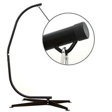 AMANKA Sostegno per Sedia sospesa 205cm Supporto per Appendere Sedile sospeso Max 120Kg Acciaio Nero