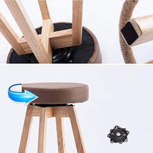 LWW Sedie, sgabelli di legno per la casa, spugna piattaforma girevole Multi-Purpose di svago Bar Assemblea sedia sedia da pranzo,B,32 * 65