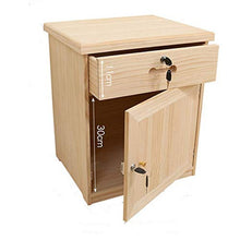 LULUVicky Comodino Petto Legno Night Stand con Tavolo cassetto di Legno Solido Governo di immagazzinaggio Creativa Pine Comodino gabinetto Fine for Living Camera Night Stand