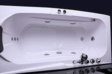 Bagno Italia Vasca da bagno idromassaggio cm 170x78 con 8 getti e una seduta