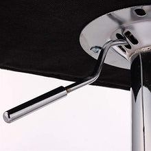 LUSTAR Stazione Sgabello di Sollevamento Girevole A 360 °, Set di Sgabelli Regolabili A Barre di 2, Sedie A Barre in Pelle PU con Schienale Brown-High Stool