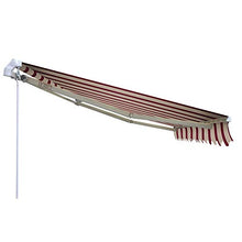 VERDELOOK Tenda da Sole Itaca avvolgibile ad inclinazione fissa, larghezza 3 m e sporgenza 2 m, beige e bordeaux