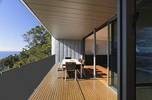 HENG FENG 90 x 600cm Frangivista e Telo Frangivento per Balconi PES 160 g/m² Protezione Acqua Resistente al Vento per Patio Giardino Antracite