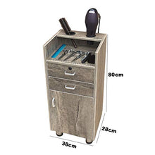 Zzmop Armadio da Barbiere Prodotti per Capelli Vetrina, Armadietto in Legno retrò, con 2 cassetti, Mobile Verticale (Dimensioni: 38 * 28 * 80 cm)