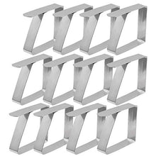 BigBig Style - Set di 12 fermatovaglia in acciaio INOX, per tovaglia di grandi dimensioni