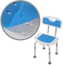 LIPENLI. Bagno Sedile Regolabile in Altezza 7 Regolabile in Alluminio Schienale Sgabello for Anziani Bath Sgabello