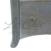 Shop Chic Cassettiera Vania in rovere massiccio finitura lavagna