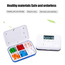 A sixx Piccolo Organizer per medicinali digitali, Scatola per Pillole Digitale a Prova di umidità, paziente per Uso Quotidiano per Viaggi di Anziani