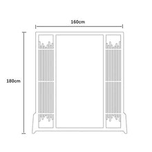 Room Screen Even Divisorio Decorativo 160x180 cm (63 per 70 in), divisorio dello Schermo della Stanza, Decorazione della Pittura di Paesaggio Tradizionale Cinese