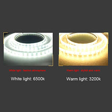 L&ED Specchio Bagno Ovale Illuminato, con Retroilluminazione a LED Specchio per Trucco Antiappannamento a Parete, 60x80cm