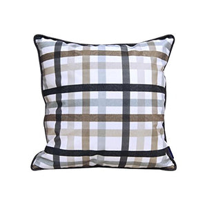 CJC Cuscini Schienale Federa Tessile Supporto Nuovo Nero& Bianca Banda Cuscino Copertina Multifunzione (Colore : T3, Dimensioni : 45x45cm)