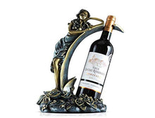 JBNJV Portabottiglie per Vino da banco, portabottiglie per Vino da appoggio, Artigianato, Resistente Resina Premium a Forma di Fata dei Fiori, 25X15,3X33,5 cm