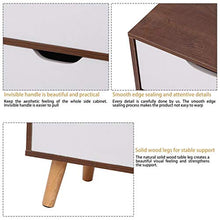 Yuanyan - Comodino a 2 ripiani, alla moda, con 2 cassetti, comodino, tavolino da caffè, per camera da letto, comodino e comodino a prova di umidità, per camera da letto, bagno, soggiorno
